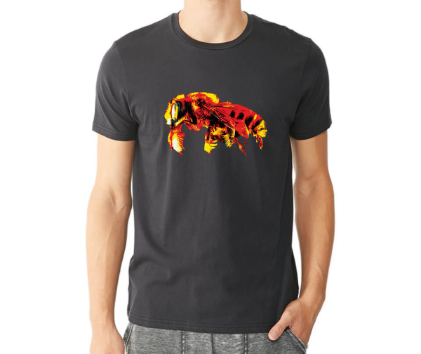 BLVD HVNNY Mens T-shirt Black & red, yellow