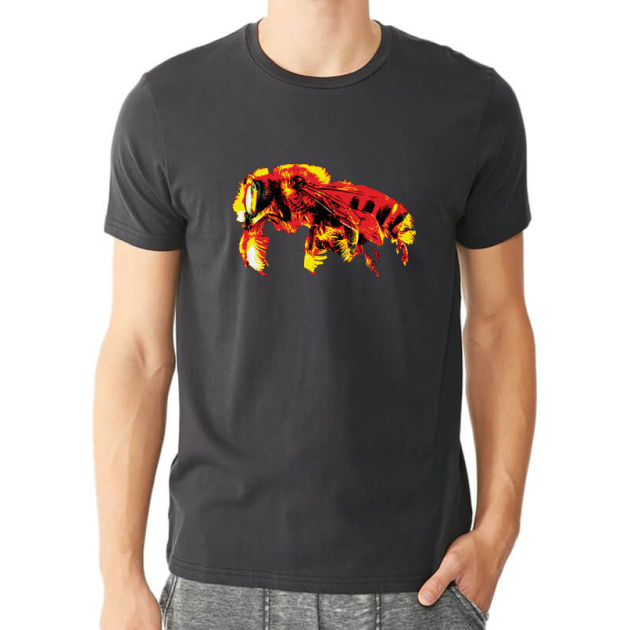 BLVD HVNNY Mens T-shirt Black & red, yellow